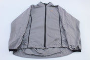 Women's 90's Nike Embroidered Logo Grey & Black Zip Up Jacket - ThriftedThreads.com