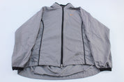 Women's 90's Nike Embroidered Logo Grey & Black Zip Up Jacket - Jackets - Thrifted Threads
