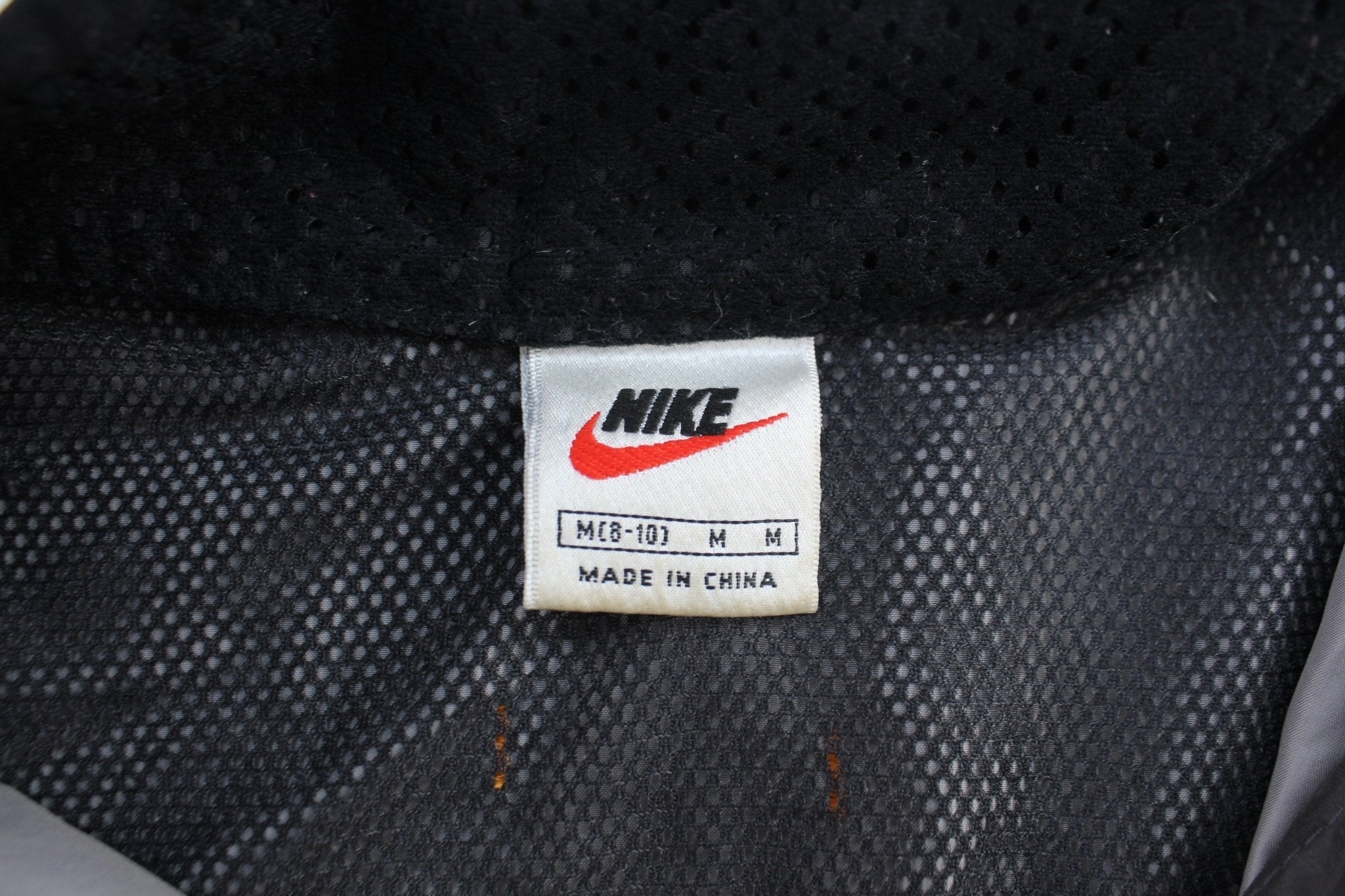 Women's 90's Nike Embroidered Logo Grey & Black Zip Up Jacket - Jackets - Thrifted Threads