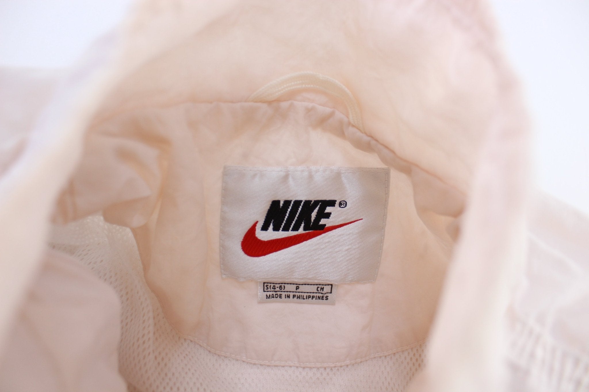 Women's 90's Nike Embroidered Logo Light Pink Zip Up Jacket - ThriftedThreads.com