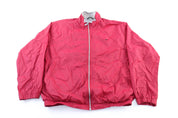 Women's 90's Nike Embroidered Logo Maroon Zip Up Jacket - Jackets - Thrifted Threads