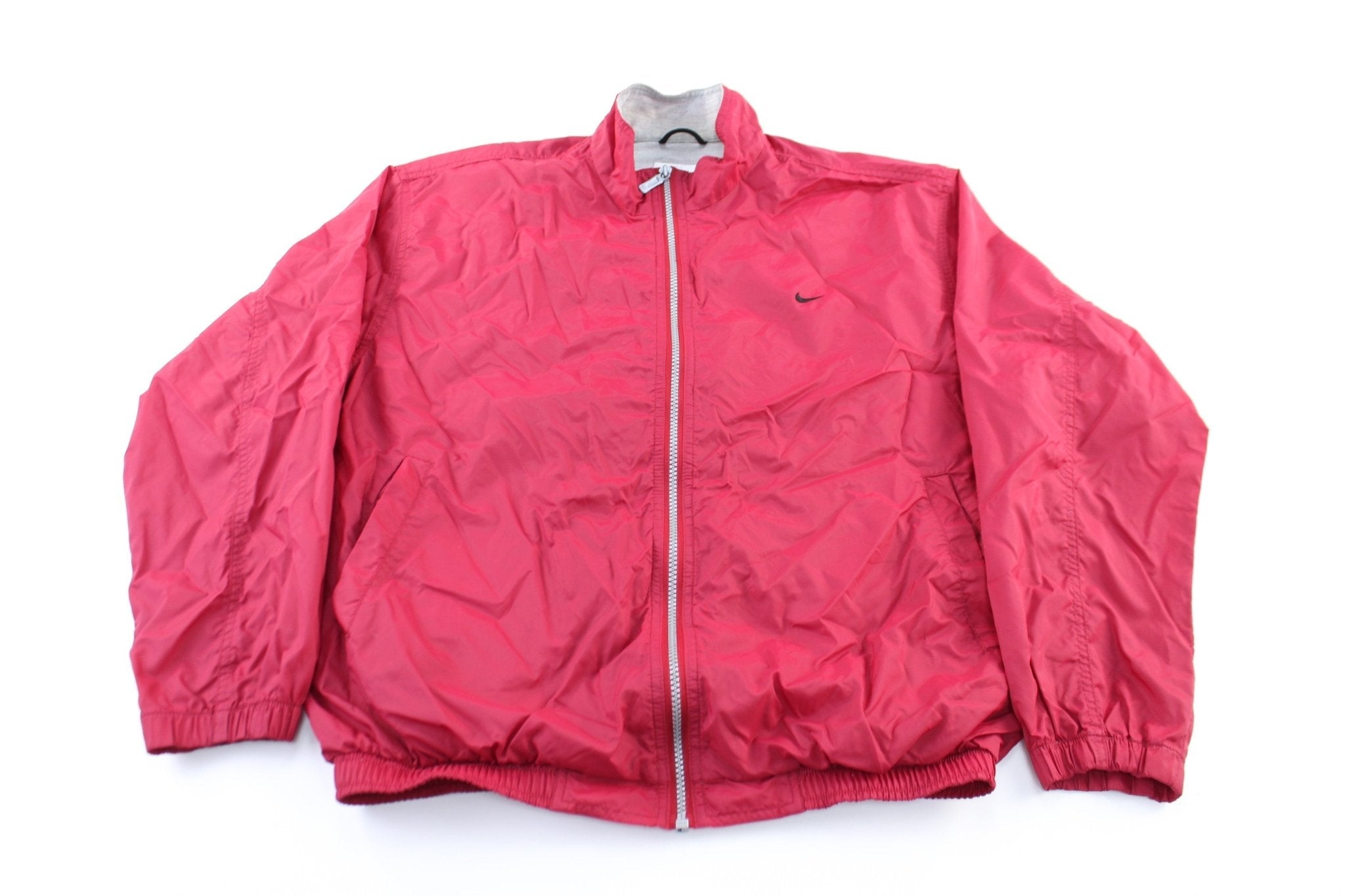 Women's 90's Nike Embroidered Logo Maroon Zip Up Jacket - Jackets - Thrifted Threads