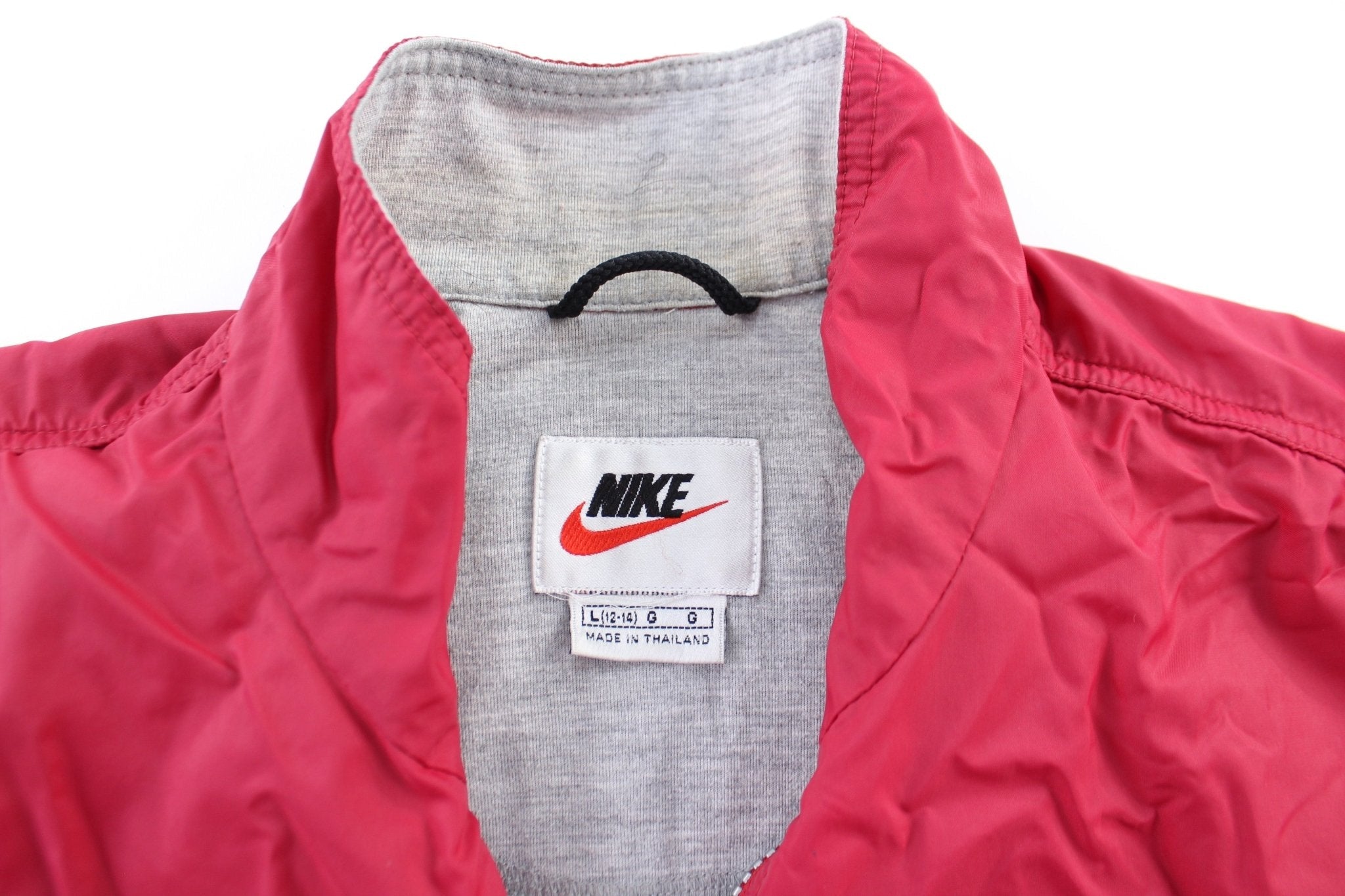 Women's 90's Nike Embroidered Logo Maroon Zip Up Jacket - Jackets - Thrifted Threads