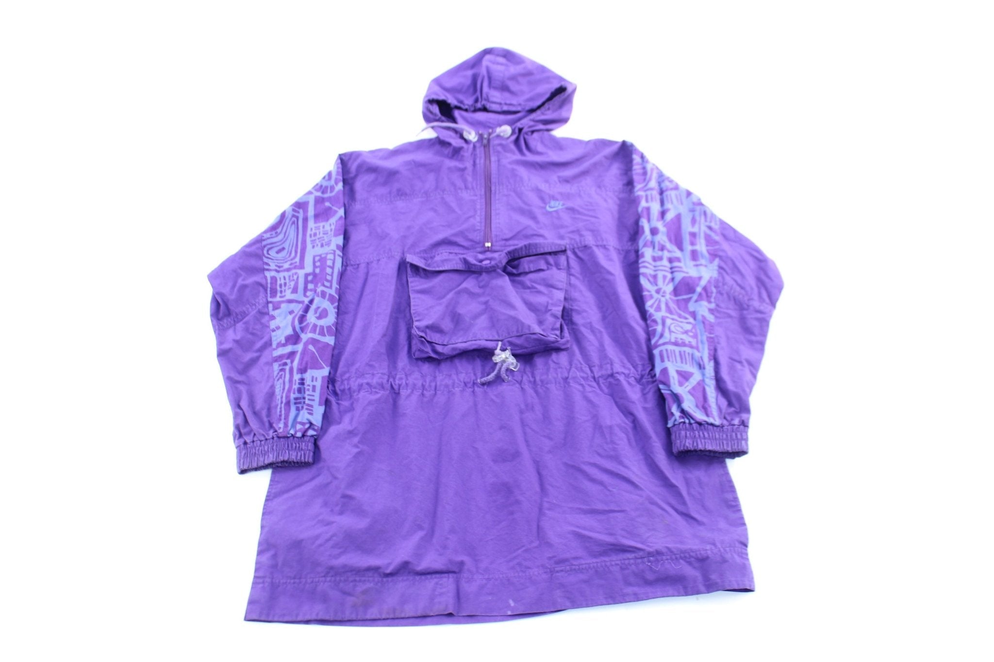 Women's 90's Nike Embroidered Logo Purple Anorak Jacket - Jacket - Thrifted Threads