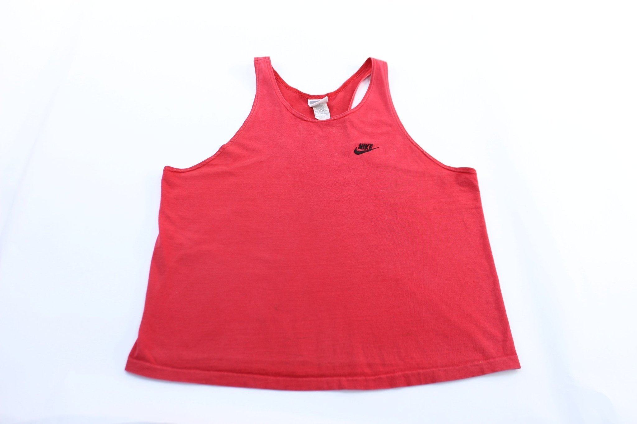Women's 90's Nike Embroidered Logo Red Tank Top - Jerseys/Tanks - Thrifted Threads
