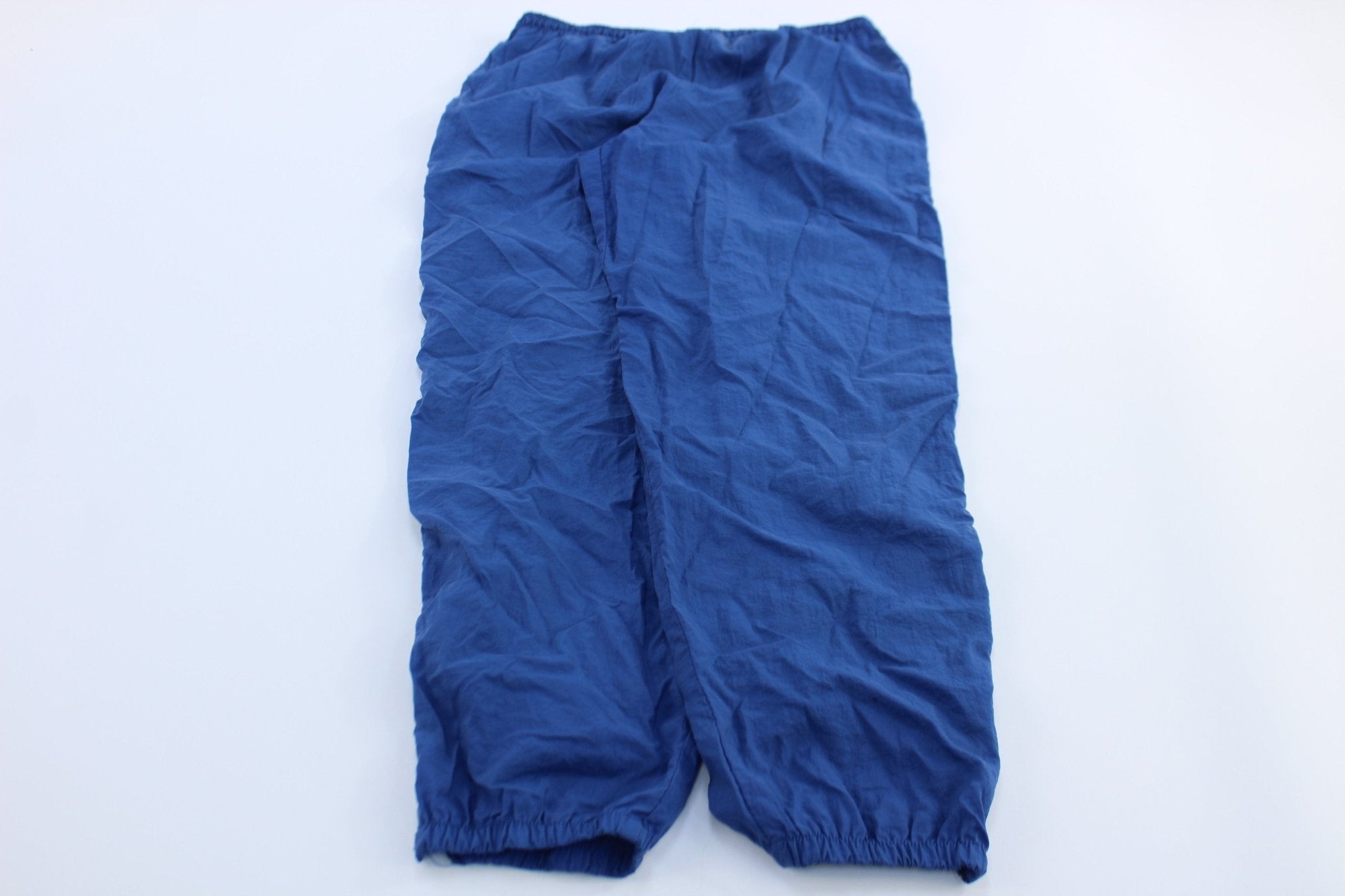 Women's 90's Nike Embroidered Swoosh Logo Blue Pants - Pants/Shorts - Thrifted Threads