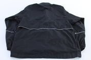 Women's 90's Nike Spellout Logo Black Windbreaker Pullover - ThriftedThreads.com