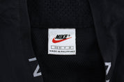Women's 90's Nike Spellout Logo Black Windbreaker Pullover - ThriftedThreads.com