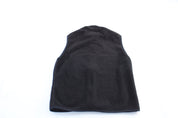 Women's 90's Patagonia Logo Patch Black Fleece Zip Up Vest - ThriftedThreads.com