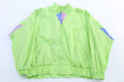 Women's 90's Puma Lime Green & Blue Full Zip Windbreaker - Jackets - Thrifted Threads