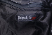 Women's 90's Thinsulate Black Leather Full Zip Fringe Jacket - Jacket - Thrifted Threads