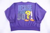 Women's 90's Tweety Bird Graphic Sweatshirt - Sweatshirt - Thrifted Threads