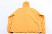 Women's Adidas Embroidered Logo Black & Orange Striped Zip Up Jacket - Jackets - Thrifted Threads