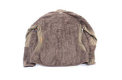 Women's Adidas Embroidered Logo Brown Fleece Zip Up Jacket - Jacket - Thrifted Threads