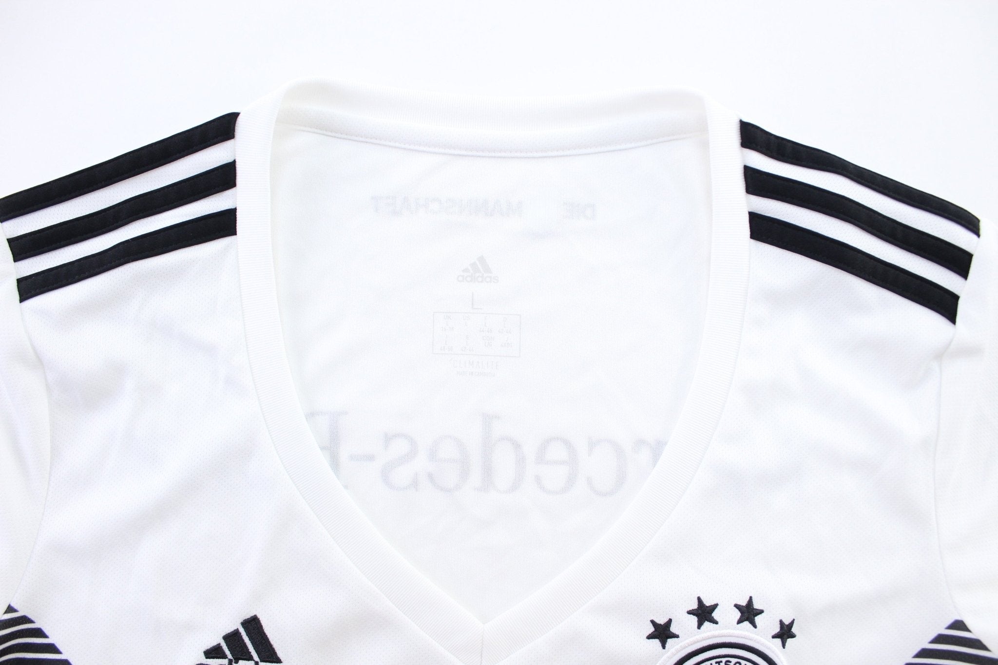 Women's Adidas Embroidered Logo Germany Soccer Jersey - ThriftedThreads.com