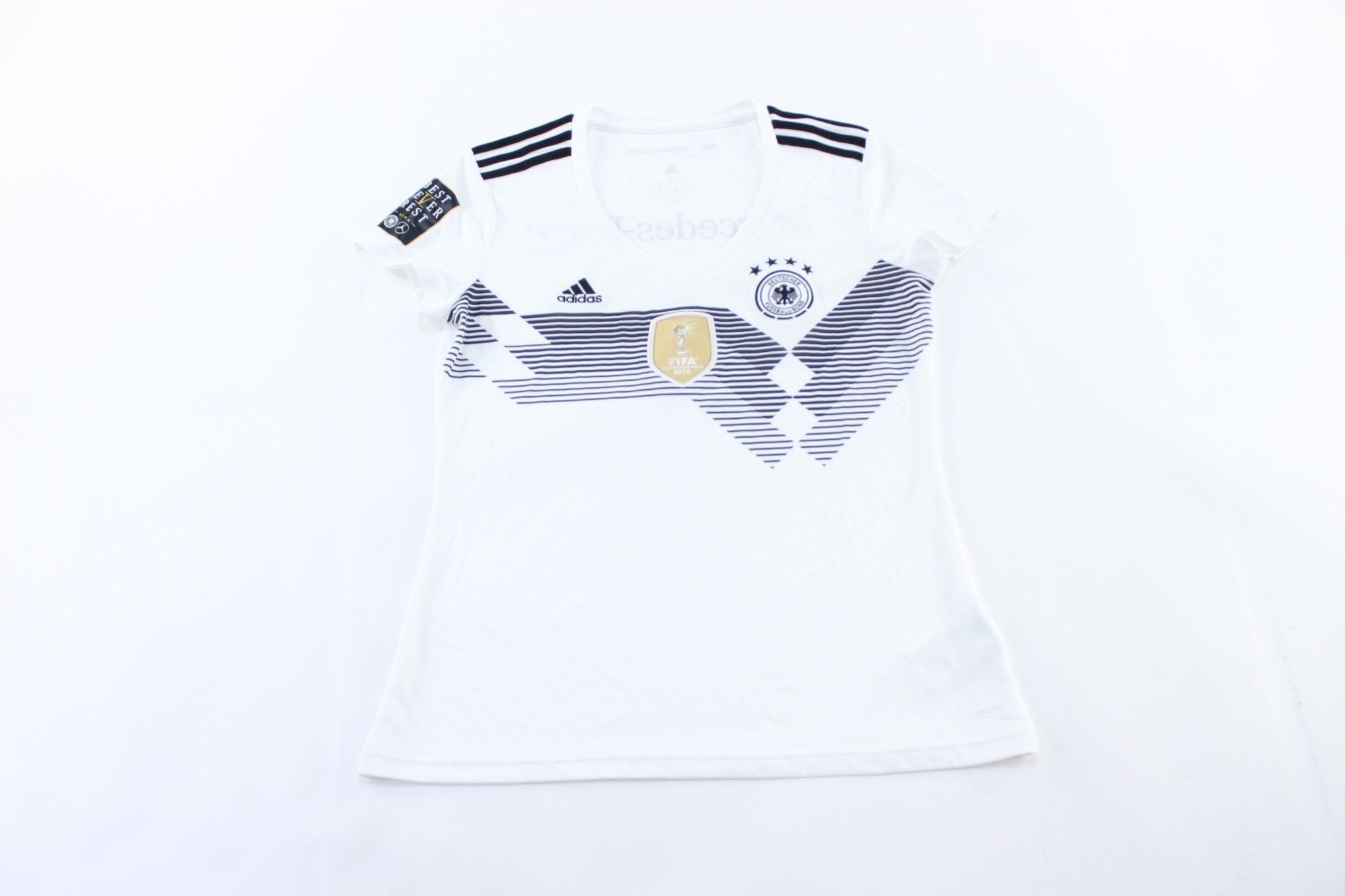 Women's Adidas Embroidered Logo Germany Soccer Jersey - ThriftedThreads.com