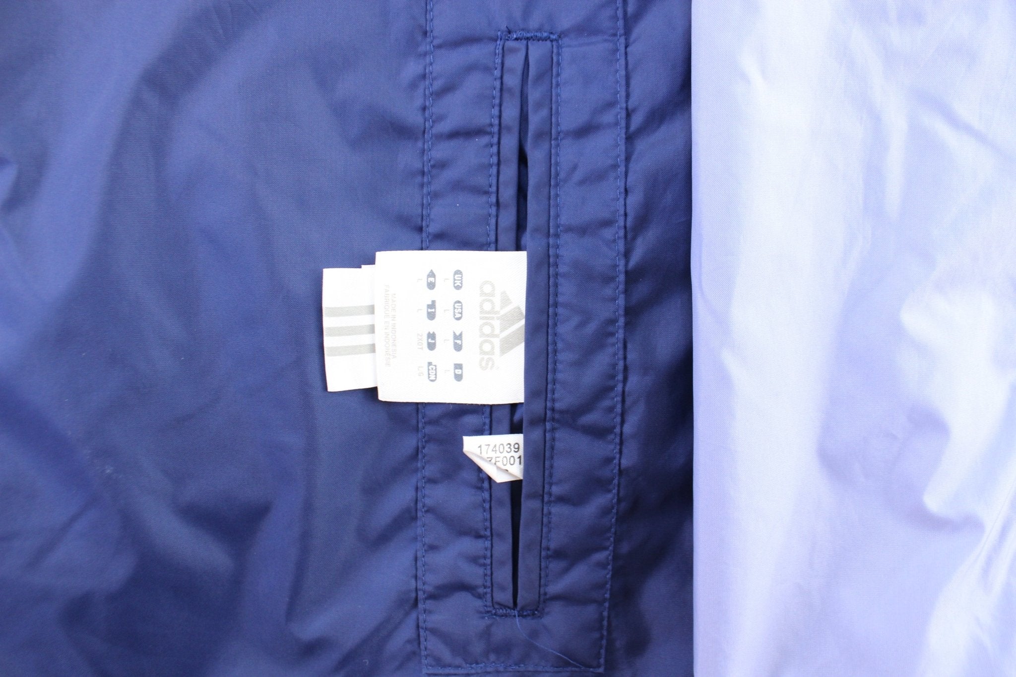 Women's Adidas Embroidered Logo Light Purple Reversible Zip Up Jacket - ThriftedThreads.com