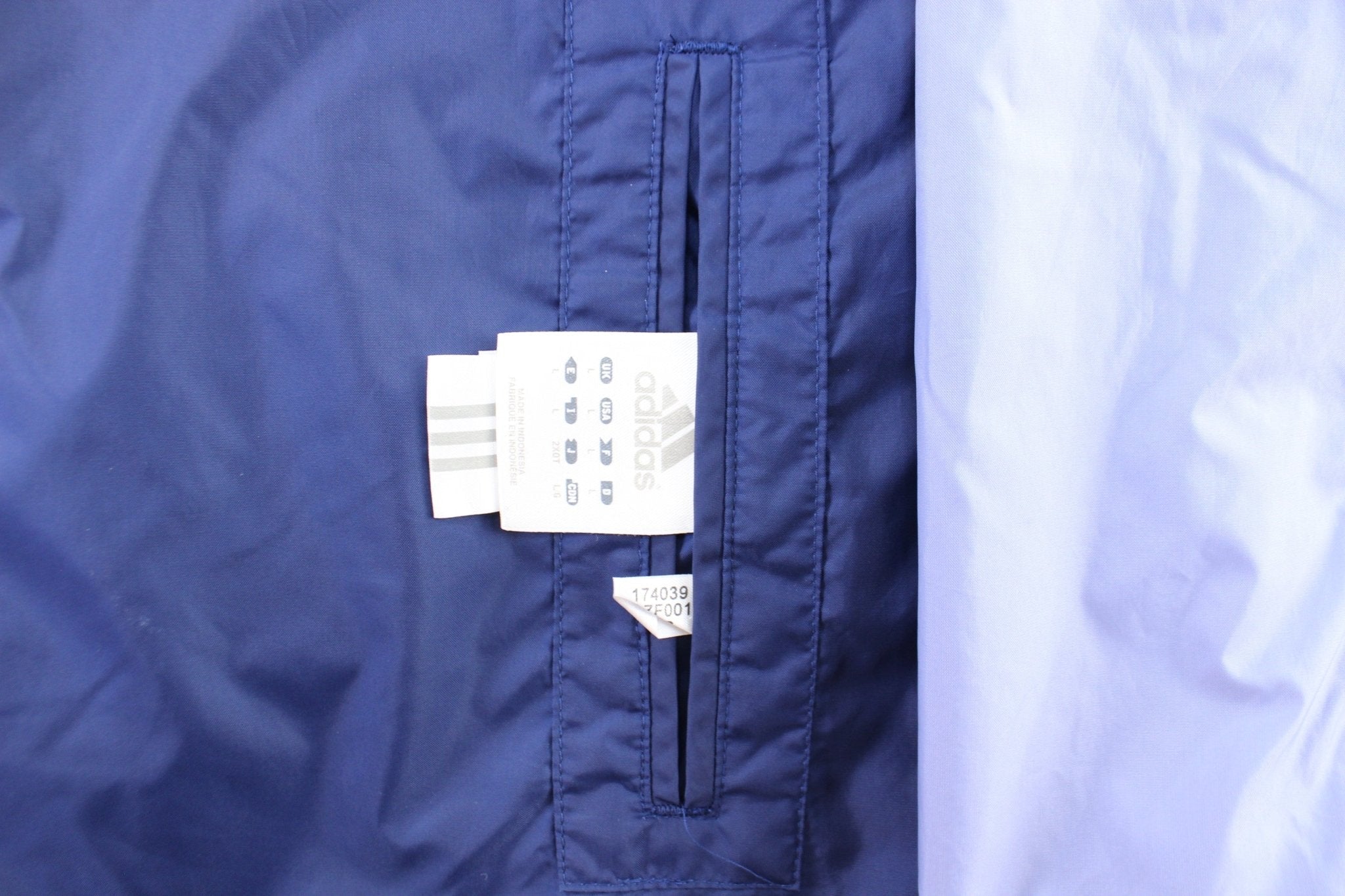 Women's Adidas Embroidered Logo Light Purple Reversible Zip Up Jacket - Jacket - Thrifted Threads