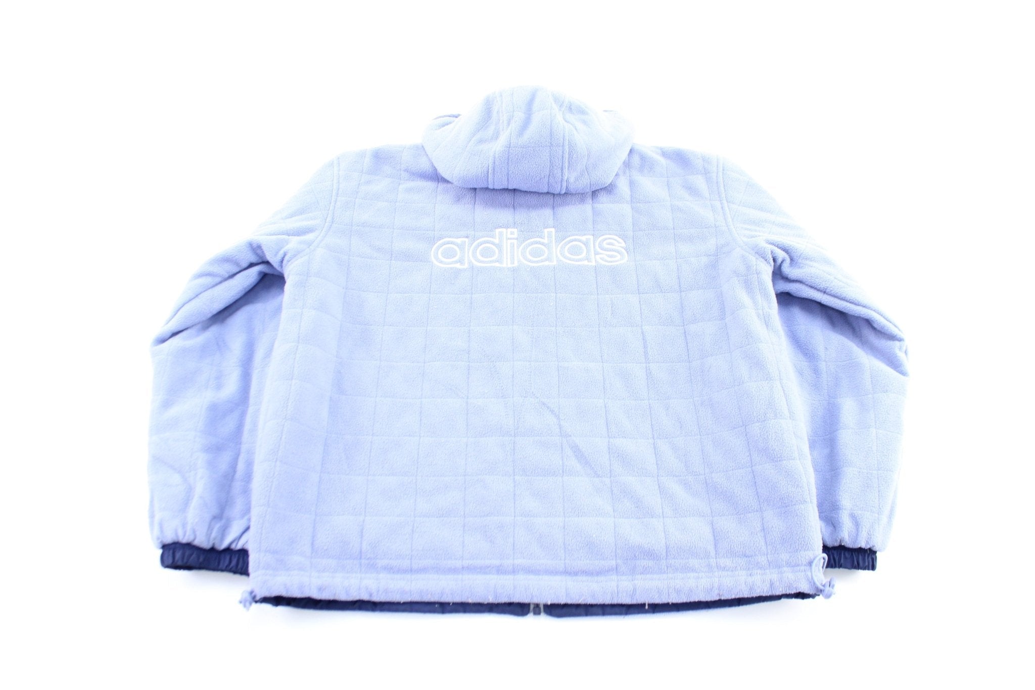 Women's Adidas Embroidered Logo Light Purple Reversible Zip Up Jacket - Jacket - Thrifted Threads
