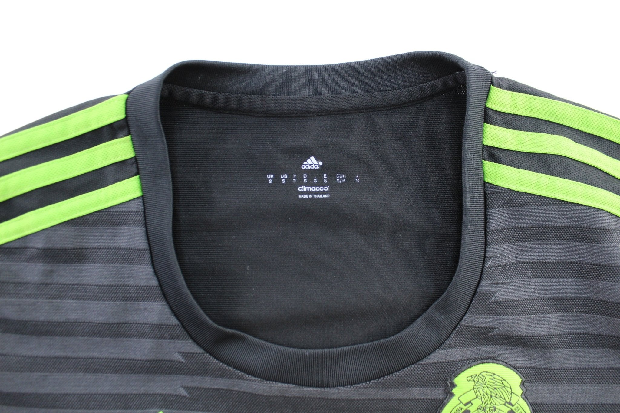 Women's Adidas Embroidered Logo Mexico Striped Soccer Jersey - ThriftedThreads.com