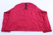 Women's Adidas Embroidered Logo Pink Striped Zip Up Jacket - Jackets - Thrifted Threads