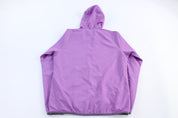 Women's Adidas Embroidered Logo Purple Full Zip Windbreaker - Jacket - Thrifted Threads