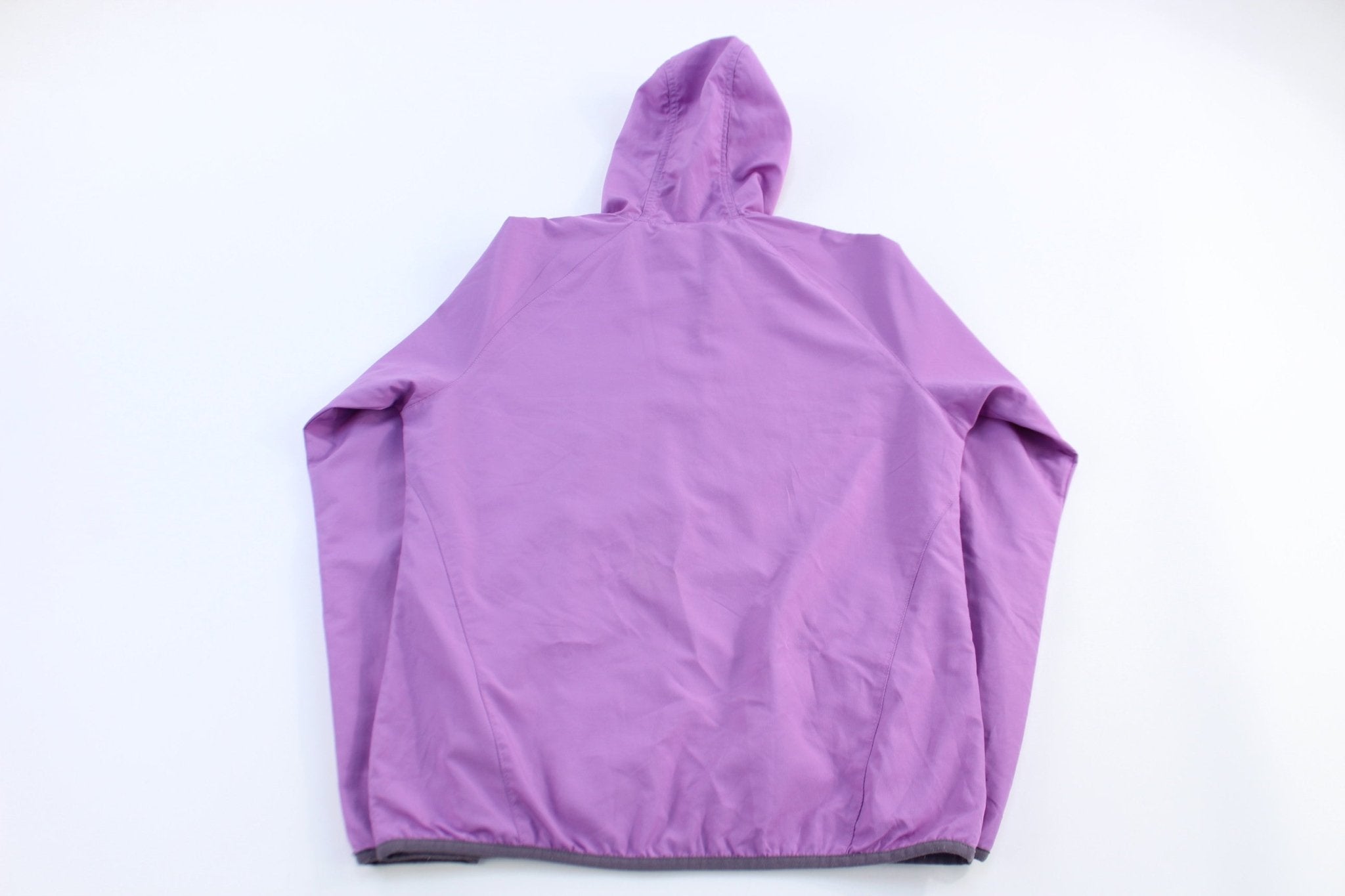 Women's Adidas Embroidered Logo Purple Full Zip Windbreaker - Jacket - Thrifted Threads