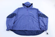 Women's Adidas Embroidered Logo Quarter Zip Windbreaker - ThriftedThreads.com