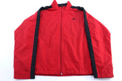 Women's Adidas Embroidered Logo Red & Black Zip Up Jacket - Jacket - Thrifted Threads