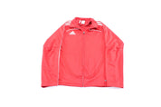 Women's Adidas Embroidered Logo Red & White Track Jacket - ThriftedThreads.com
