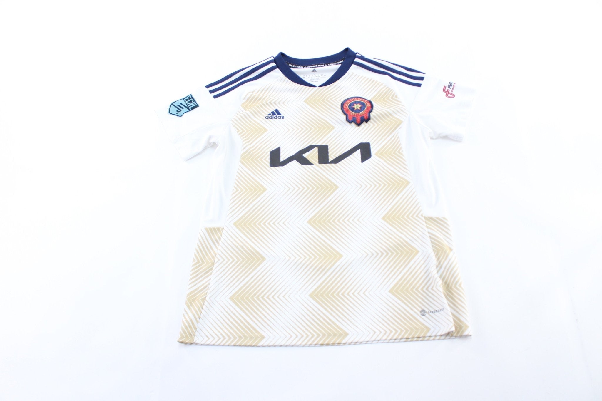 Women's Adidas Embroidered Logo Tulsa Soccer Club Jersey - ThriftedThreads.com