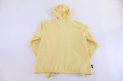 Women's Adidas Embroidered Logo Yellow Fleece Jacket - Jackets - Thrifted Threads