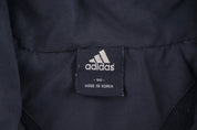 Women's Adidas Logo Embroidered Black Zip Up Jacket - Jacket - Thrifted Threads