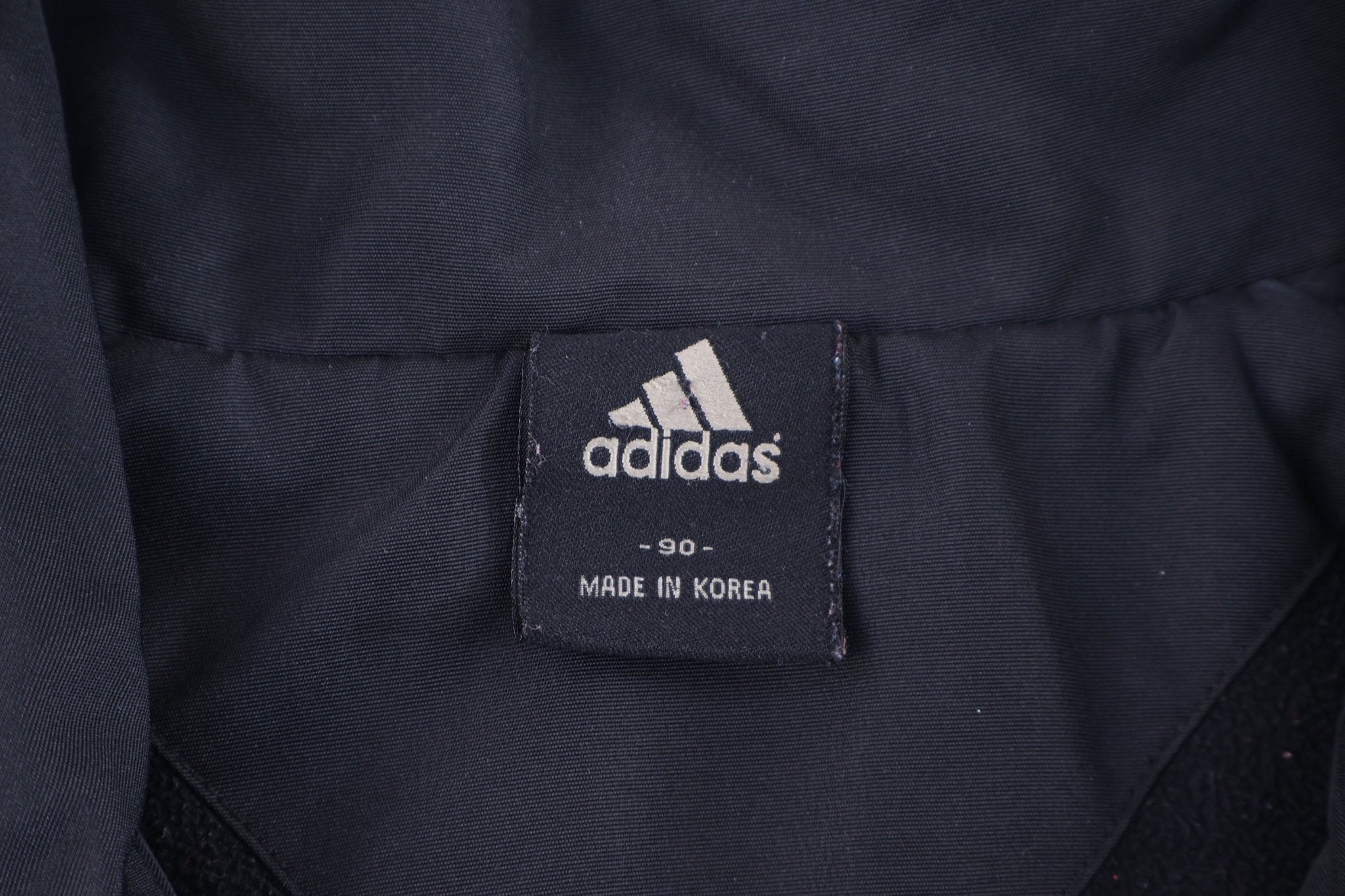 Women's Adidas Logo Embroidered Black Zip Up Jacket - Jacket - Thrifted Threads