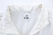 Women's Adidas Logo White Zip Up Jacket - Jacket - Thrifted Threads