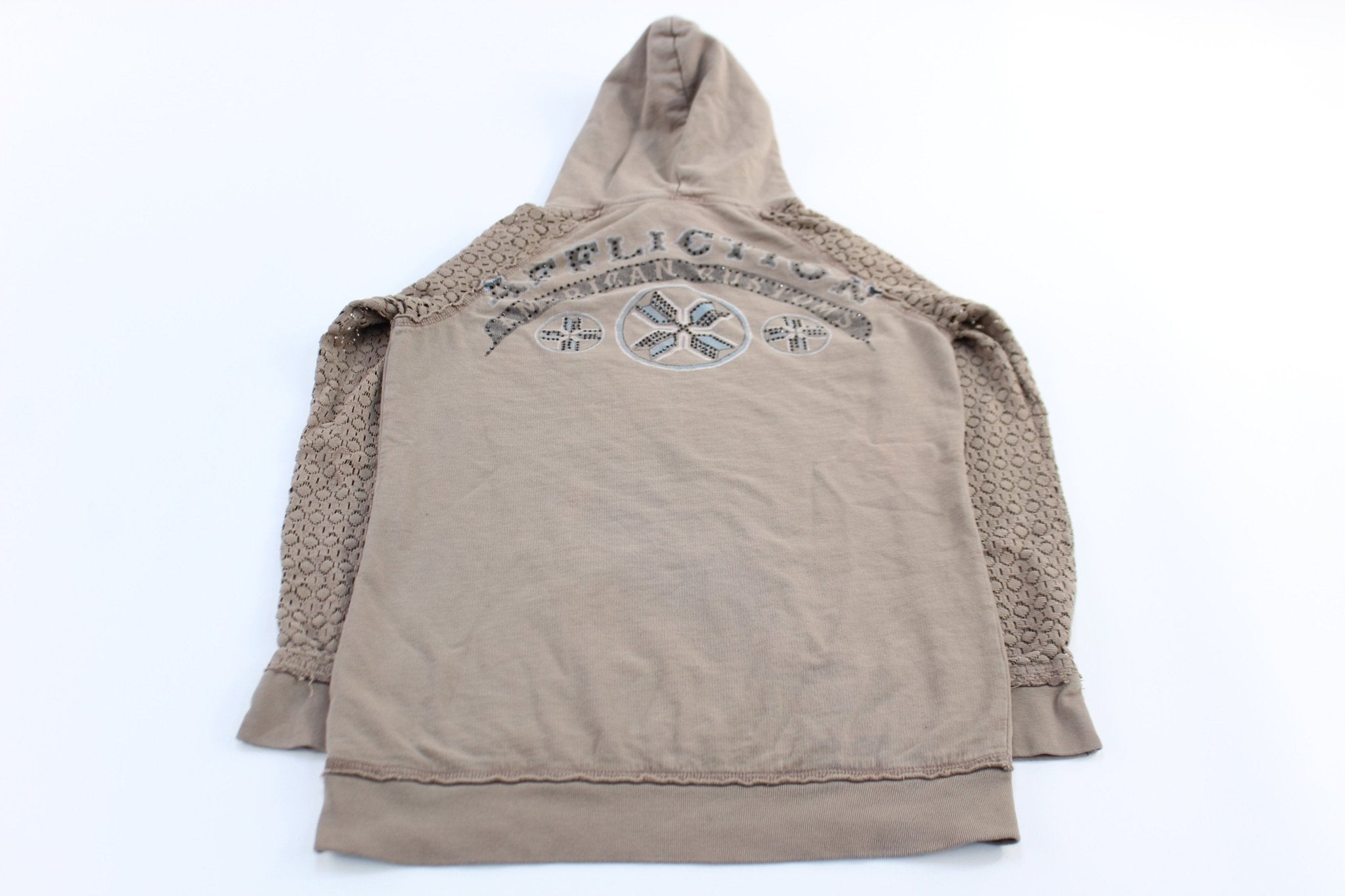 Women's Affliction Motorcycles American Customs Hoodie - ThriftedThreads.com