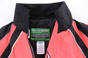 Women's Arcticwear Embroidered Black & Pink Zip Up Jacket - ThriftedThreads.com