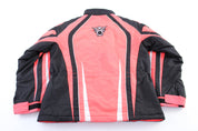Women's Arcticwear Embroidered Black & Pink Zip Up Jacket - ThriftedThreads.com