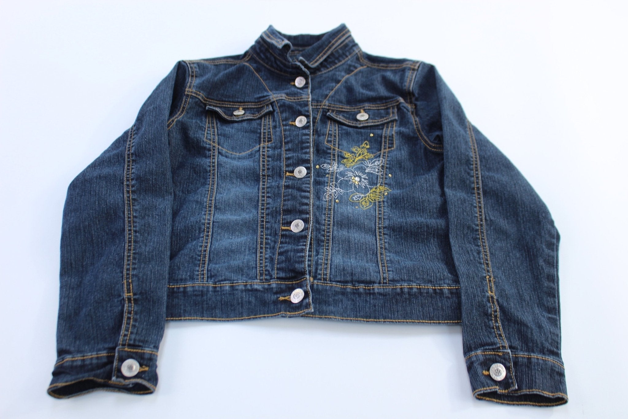 Women's Arizona Floral Denim Jacket - Jackets - Thrifted Threads
