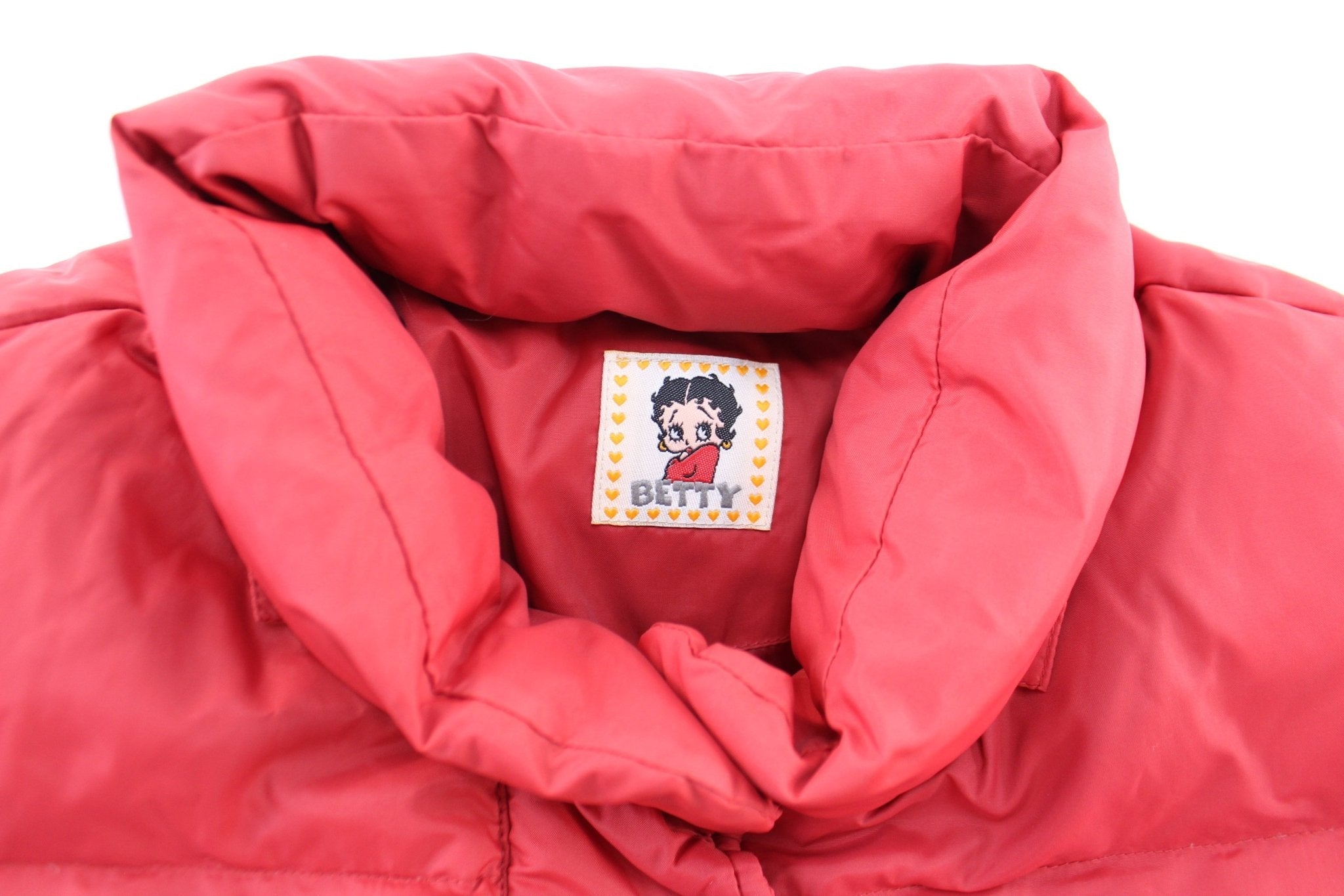Women's Betty Boop Embroidered Puffer Zip Up Jacket - Jacket - Thrifted Threads