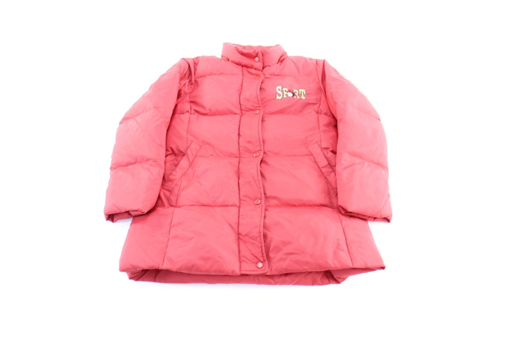 Women's Betty Boop Embroidered Puffer Zip Up Jacket - Jacket - Thrifted Threads