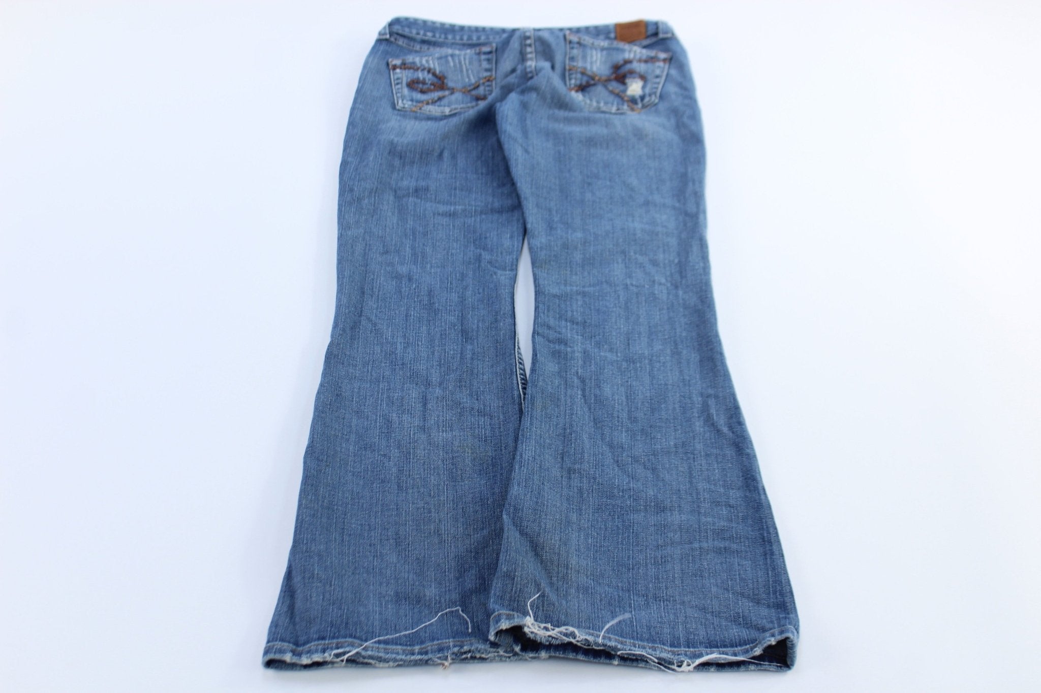 Women's Buckle Bootcut Denim Jeans - ThriftedThreads.com