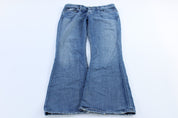 Women's Buckle Bootcut Denim Jeans - ThriftedThreads.com