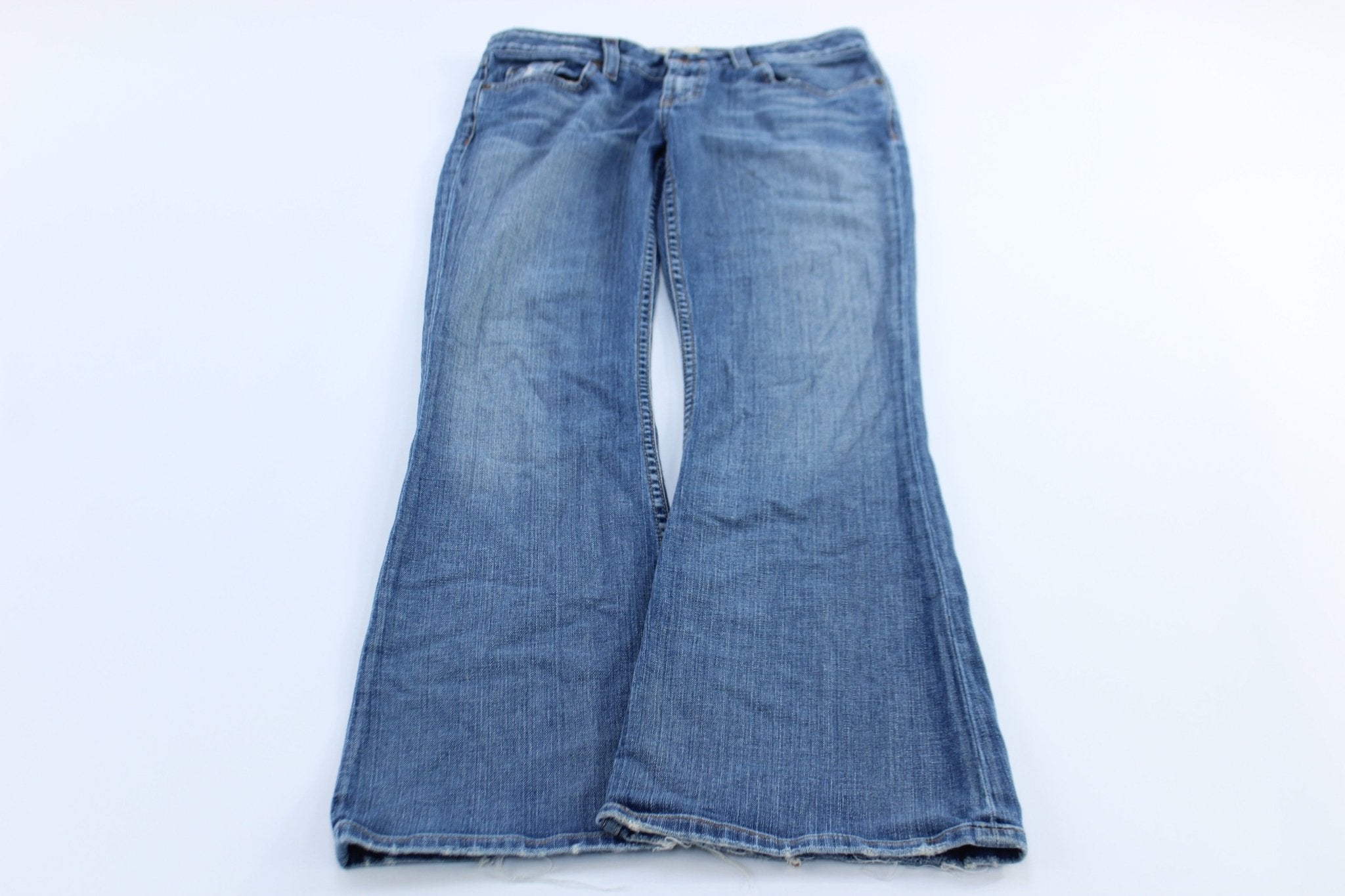 Women's Buckle Bootcut Denim Jeans - ThriftedThreads.com