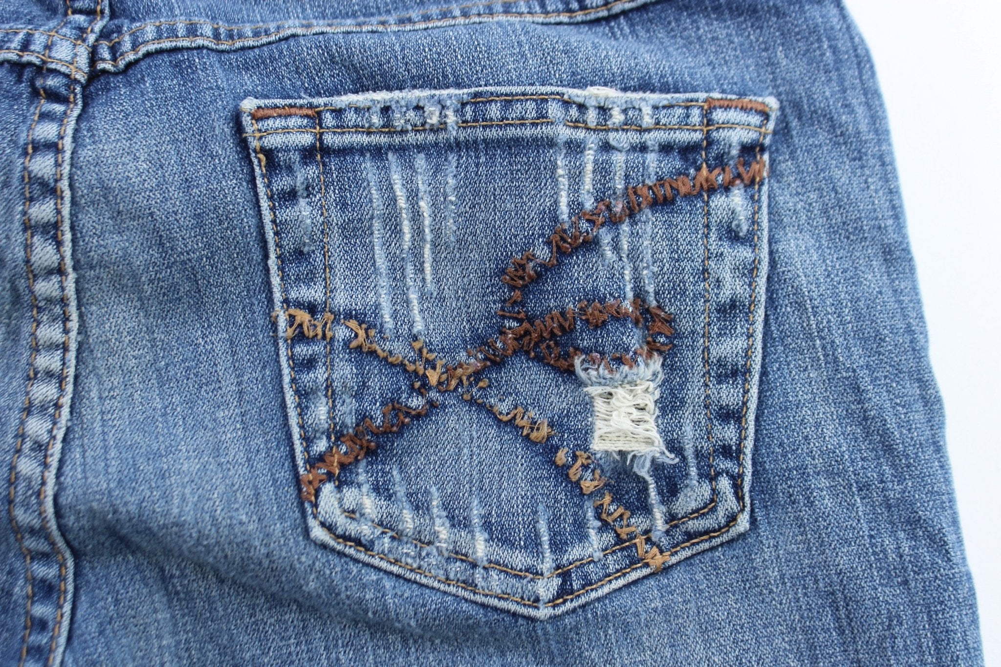 Women's Buckle Bootcut Denim Jeans - ThriftedThreads.com