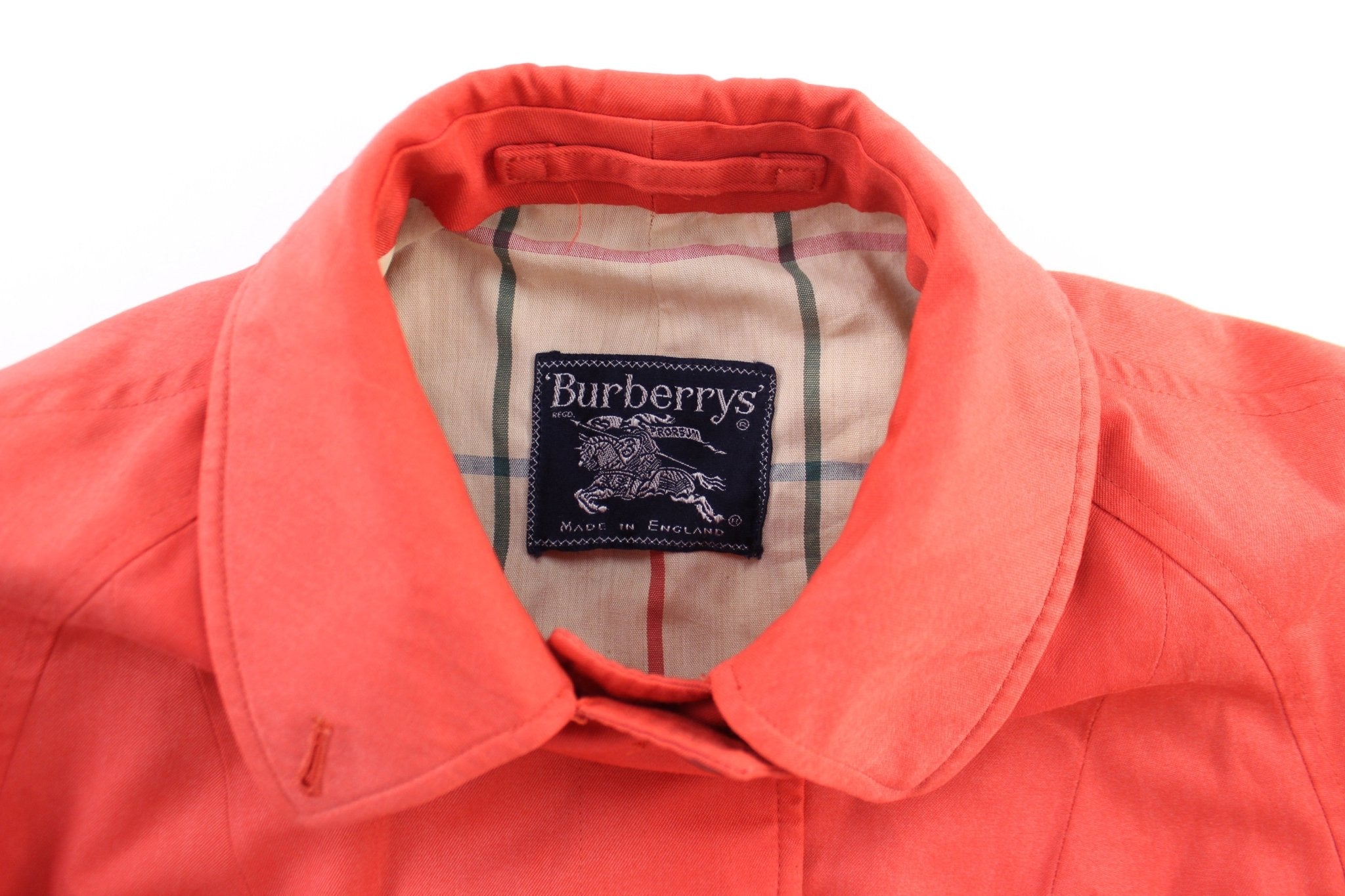 Women's Burberry Coral Trench Coat - ThriftedThreads.com