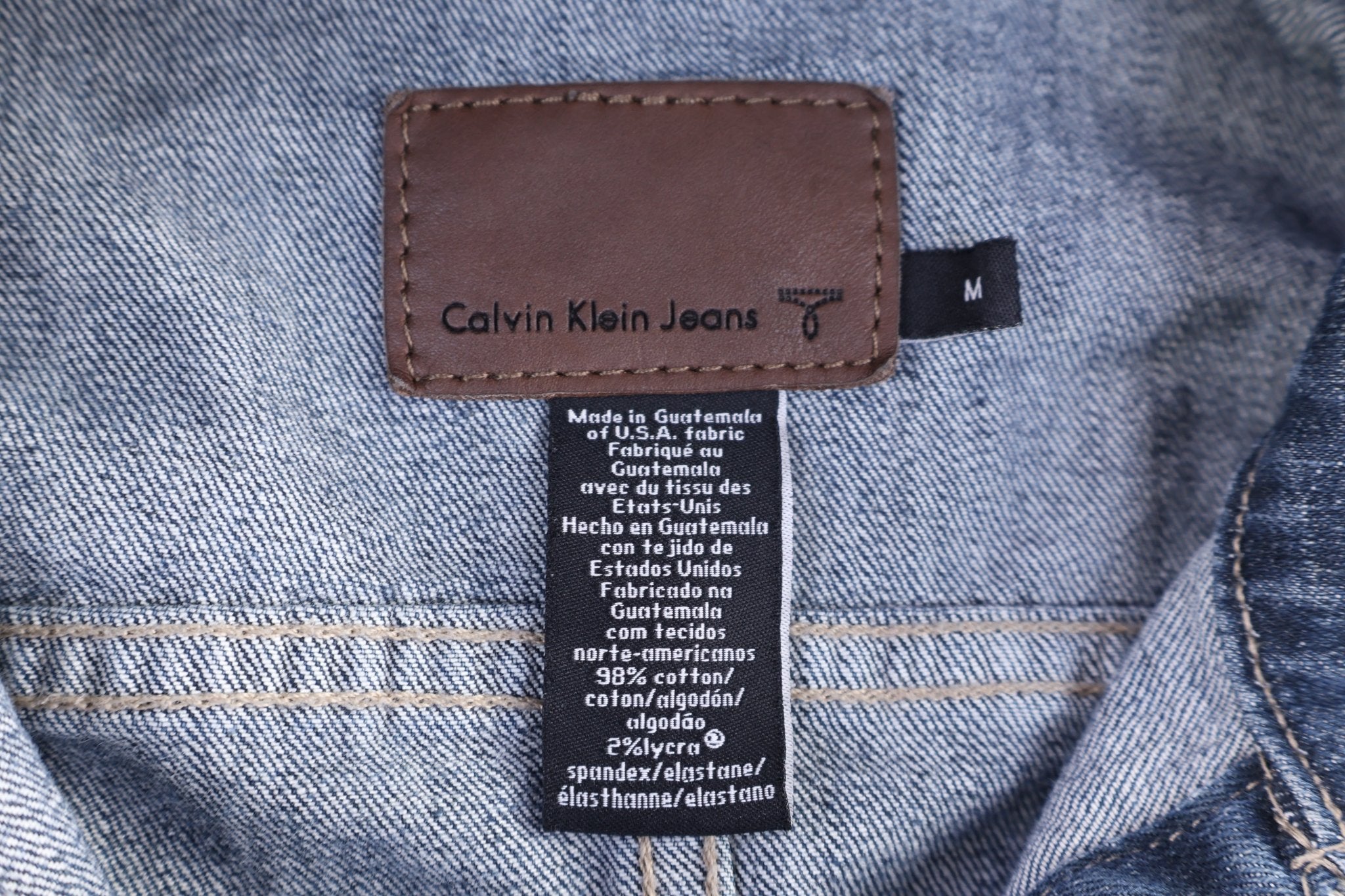Women's Calvin Klein Dark Wash Denim Jacket - Jacket - Thrifted Threads