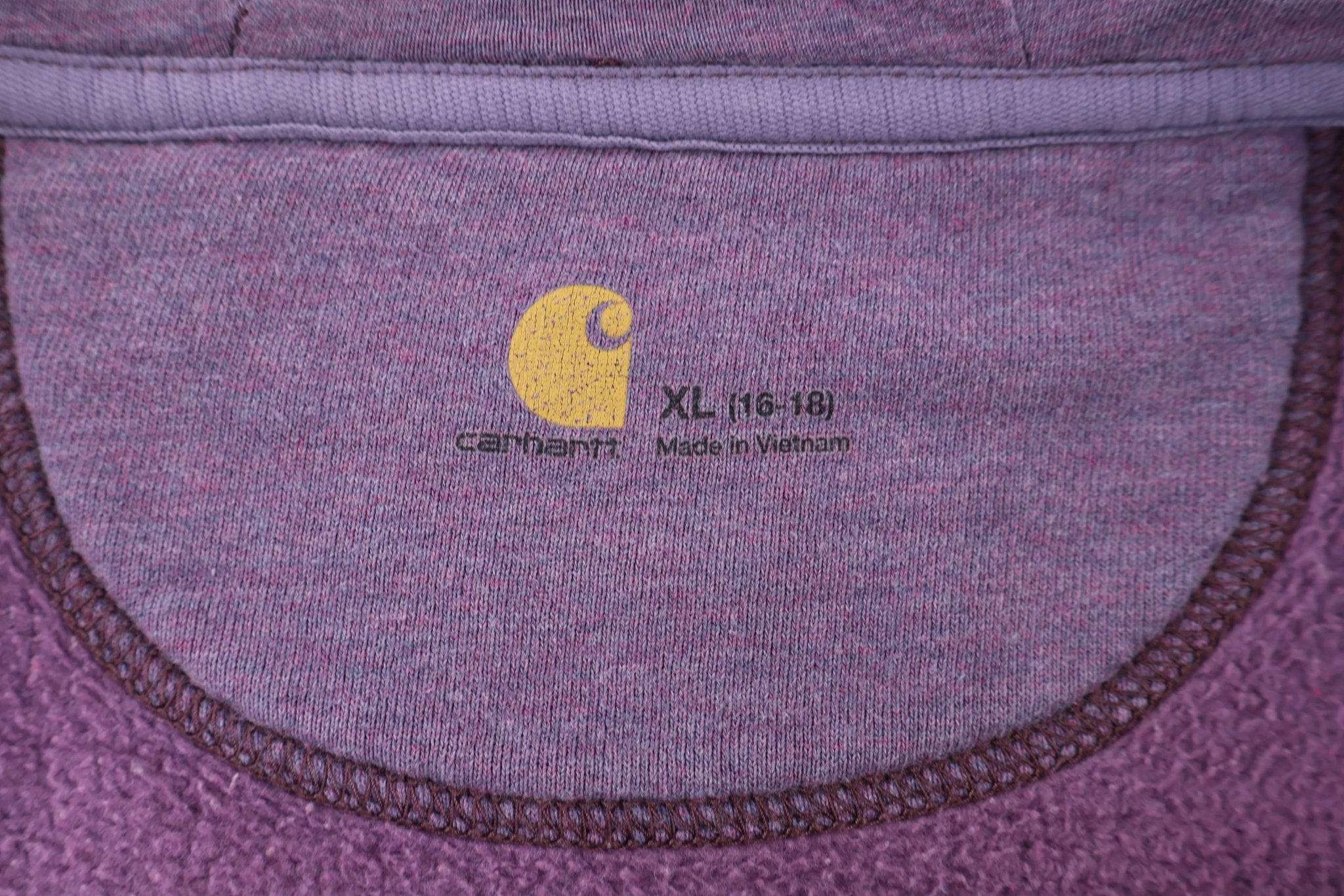 Women's Carhartt Embroidered Logo Full Zip Hoodie - Jacket - Thrifted Threads