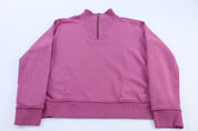 Women's Carhartt Half Zip Pink Pullover Sweater - ThriftedThreads.com