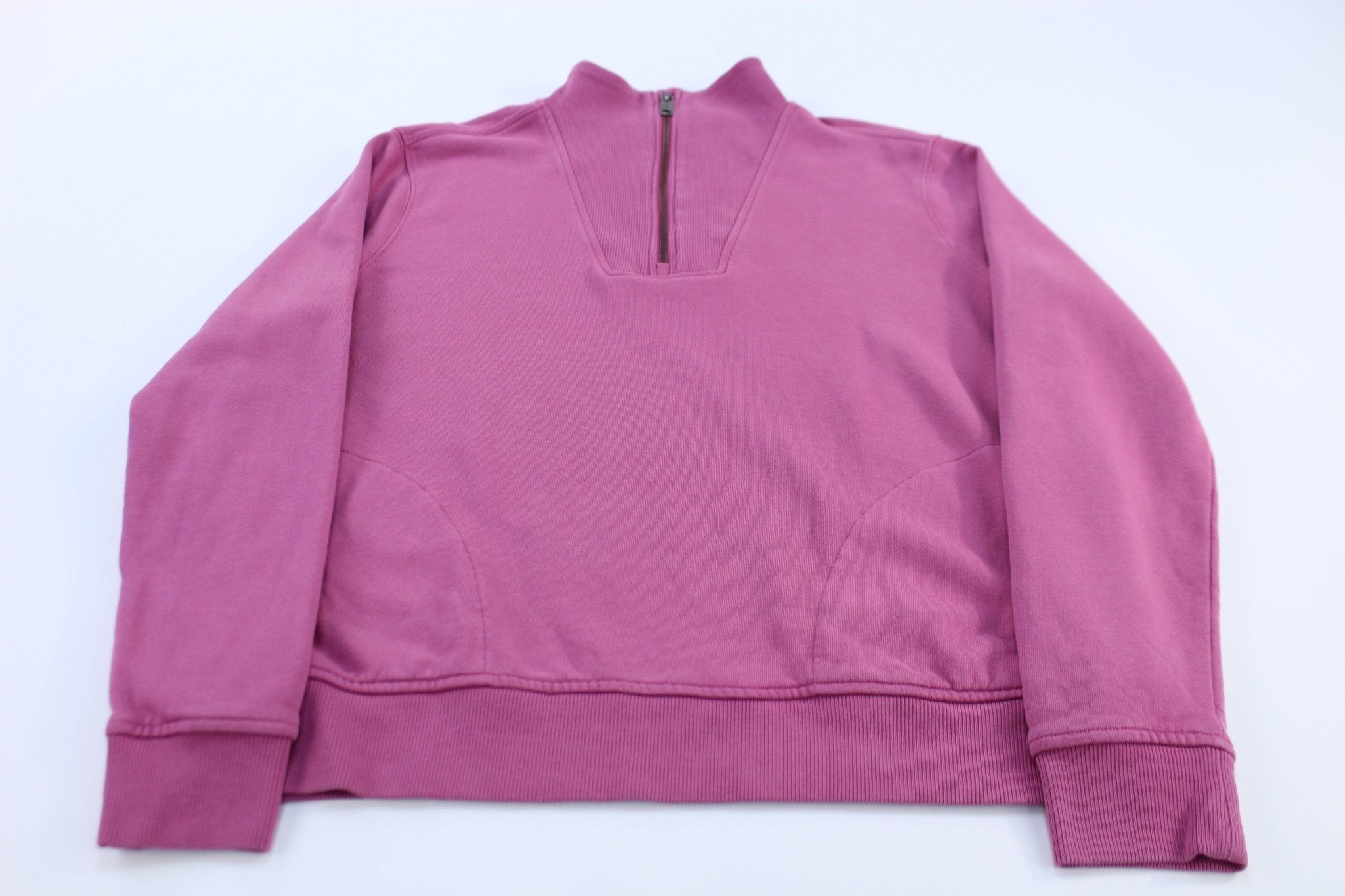 Women's Carhartt Half Zip Pink Pullover Sweater - Sweatshirt - Thrifted Threads
